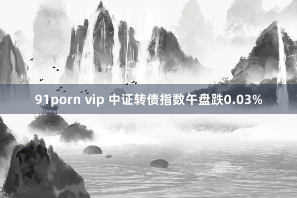 91porn vip 中证转债指数午盘跌0.03%